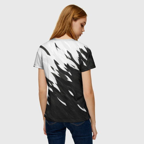 Женская футболка 3D Black & white, цвет 3D печать - фото 4