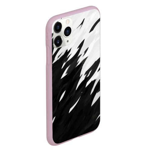 Чехол для iPhone 11 Pro матовый Black & white, цвет розовый - фото 3