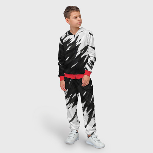Детский 3D костюм с принтом Black & white, фото на моделе #1