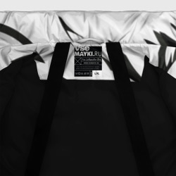 Куртка с принтом Black & white для мужчины, вид на модели спереди №4. Цвет основы: черный