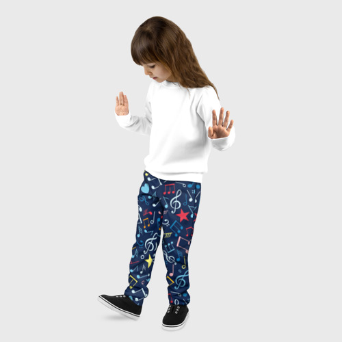 Детские брюки 3D Ноты - фото 3