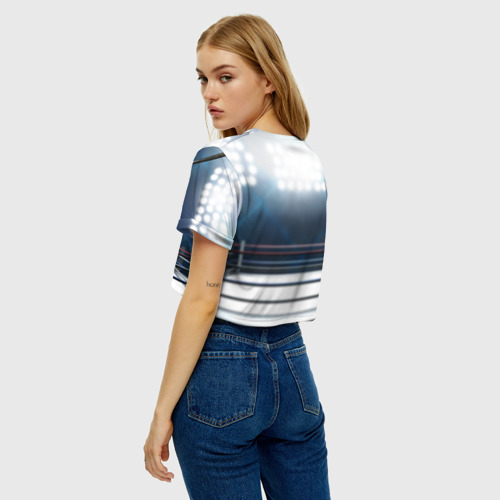 Женская футболка Crop-top 3D Гробовщик 1, цвет 3D печать - фото 5