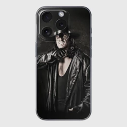 Чехол для iPhone 15 Pro Max силиконовый с защитой камеры Гробовщик 2