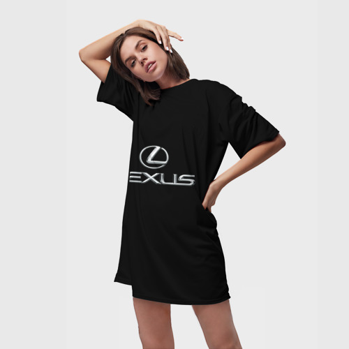 Платье-футболка 3D Lexus, цвет 3D печать - фото 3