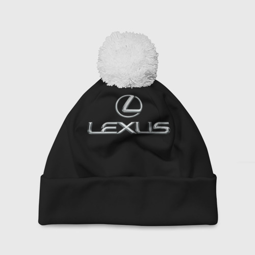 Шапка 3D c помпоном Lexus