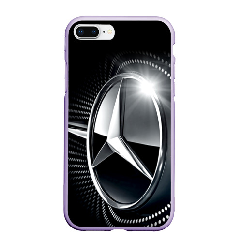 Чехол для iPhone 7Plus/8 Plus матовый Mercedes-Benz, цвет светло-сиреневый