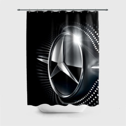 Штора 3D для ванной Mercedes-Benz