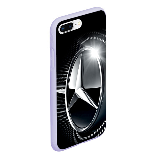 Чехол для iPhone 7Plus/8 Plus матовый Mercedes-Benz, цвет светло-сиреневый - фото 3