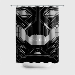 Штора 3D для ванной CS GO:Black collection