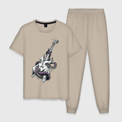 Мужская пижама хлопок Гитара