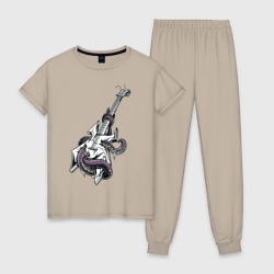 Женская пижама хлопок Гитара