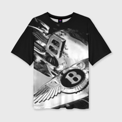Женская футболка oversize 3D Bentley motors ltd