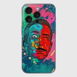 Чехол для iPhone 16 Pro Max силиконовый с защитой камеры Сальвадор Дали