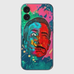 Чехол для iPhone 16 силиконовый с защитой камеры Сальвадор Дали