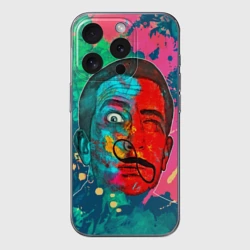 Чехол для iPhone 15 Pro силиконовый с защитой камеры Сальвадор Дали
