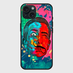 Чехол силиконовый для Apple iPhone 15 матовый Сальвадор Дали