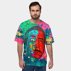 Мужская футболка oversize 3D Сальвадор Дали - фото 2