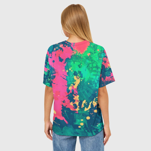 Женская футболка oversize 3D Сальвадор Дали, цвет 3D печать - фото 4