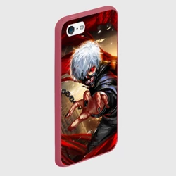 Чехол для iPhone 5/5S матовый Blood Канеки - фото 2