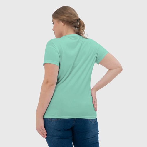 Женская футболка 3D Green, цвет 3D печать - фото 7