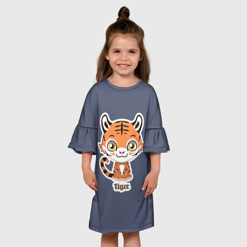 Детское платье 3D Тигр - фото 4
