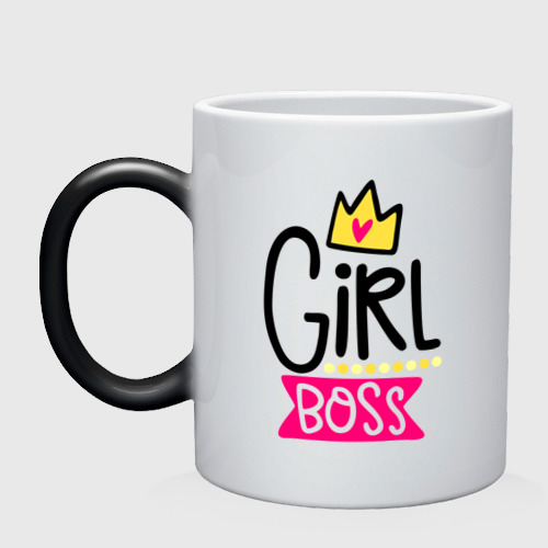 Кружка хамелеон Girl Boss