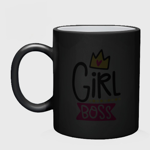 Кружка хамелеон Girl Boss - фото 3