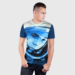 Мужская футболка 3D Slim Гагарин - фото 2