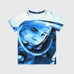 Детская футболка 3D Гагарин