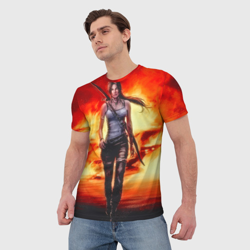 Мужская футболка 3D Tomb Raider, цвет 3D печать - фото 3