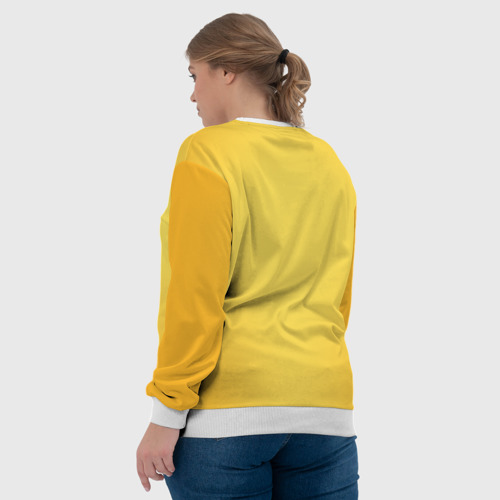 Женский свитшот 3D Yellow Benz, цвет 3D печать - фото 7