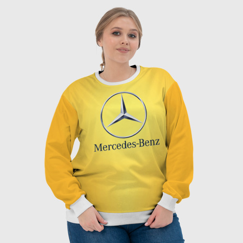 Женский свитшот 3D Yellow Benz - фото 6