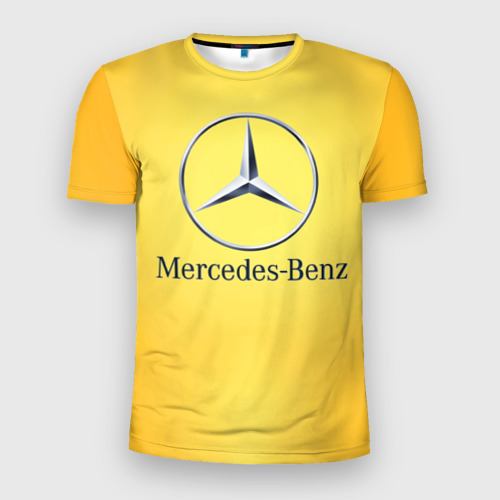 Мужская футболка 3D Slim Yellow Benz, цвет 3D печать