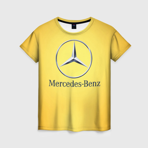 Женская футболка 3D Yellow Benz Фото 01 Женская футболка 3D Yellow Benz Фото 01