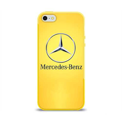 Чехол для Apple iPhone 5/5S силиконовый глянцевый Yellow Benz Фото 01 Чехол для Apple iPhone 5/5S силиконовый глянцевый Yellow Benz Фото 01