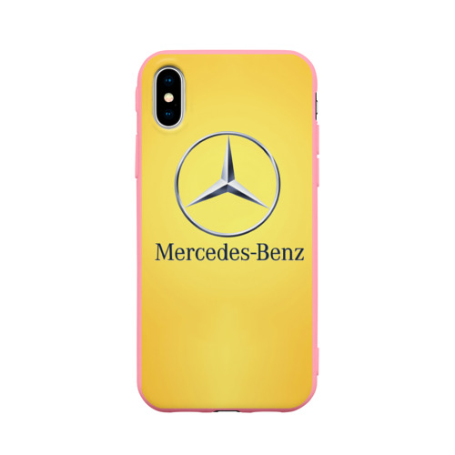 Чехол для iPhone X матовый Yellow Benz