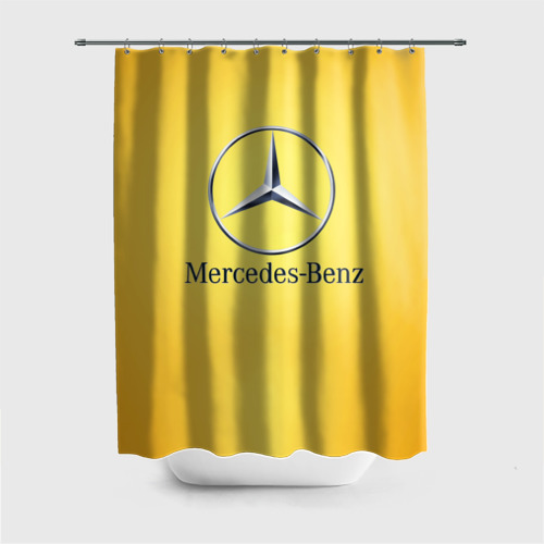 Штора 3D для ванной Yellow Benz Фото 01 Штора 3D для ванной Yellow Benz Фото 01