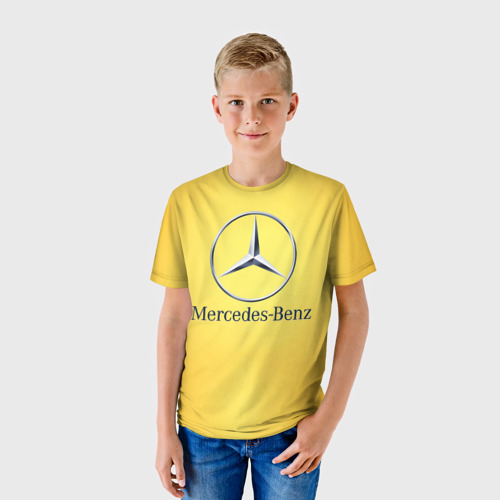 Детская футболка 3D Yellow Benz Фото 01 Детская футболка 3D Yellow Benz Фото 01