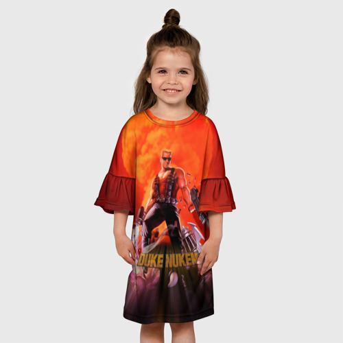 Детское платье 3D Duke Nukem, цвет 3D печать - фото 4