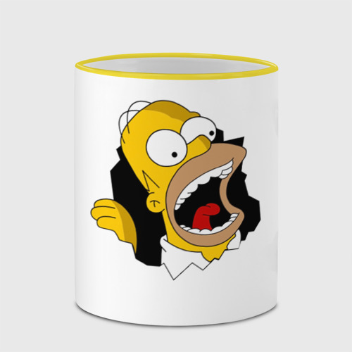 Кружка с полной запечаткой The Simpsons, цвет Кант желтый - фото 4