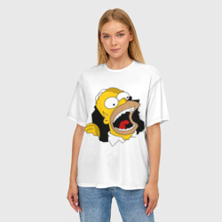 Женская футболка oversize 3D The Simpsons - фото 2