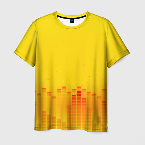Мужская футболка 3D Эквалайзер звука