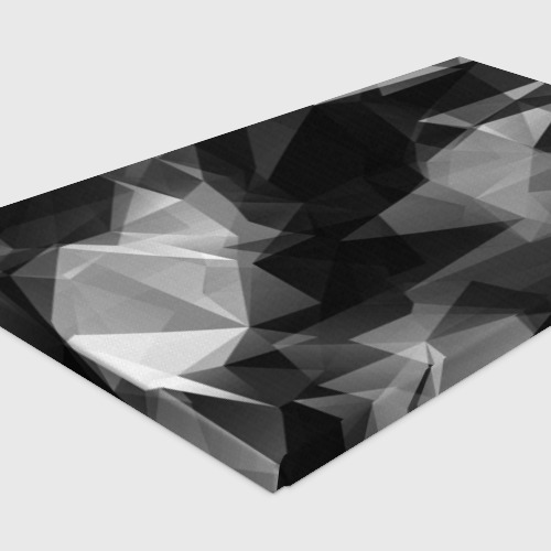 Холст прямоугольный Camo - Black & White Чёрно-белый камуфляж, цвет 3D печать - фото 4