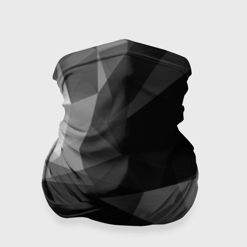 Бандана-труба 3D Camo - Black & White Чёрно-белый камуфляж, цвет 3D печать