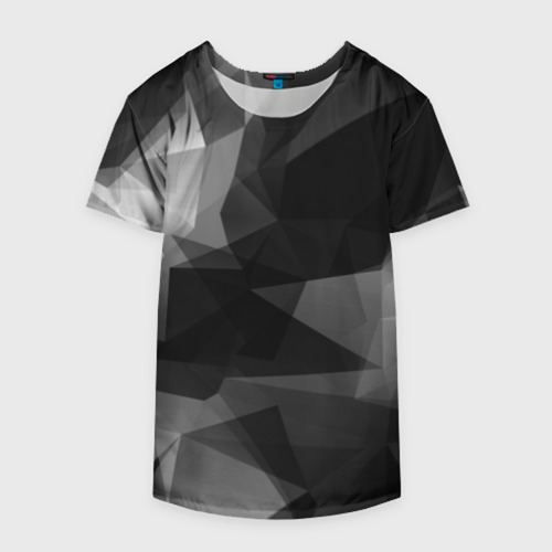 Накидка на куртку 3D Camo - Black & White Чёрно-белый камуфляж, цвет 3D печать - фото 4