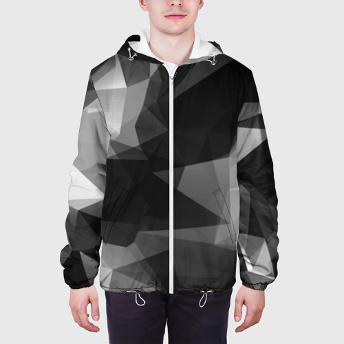 Мужская куртка 3D Camo - Black & White Чёрно-белый камуфляж, цвет 3D печать - фото 4