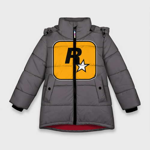 Зимняя куртка для девочек 3D Rockstar Games, цвет красный