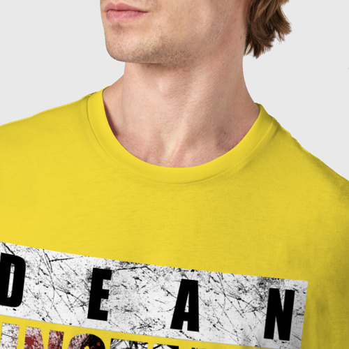 Мужская футболка хлопок Дин Эмброус 6, цвет желтый - фото 6