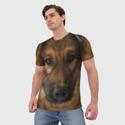 Мужская футболка 3D Собака - фото 2