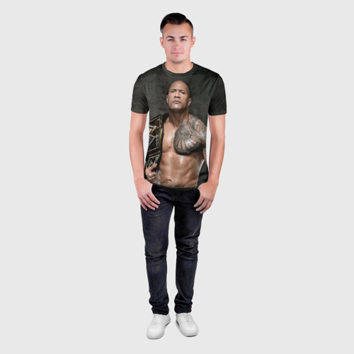 Мужская футболка 3D Slim Скала, цвет 3D печать - фото 4